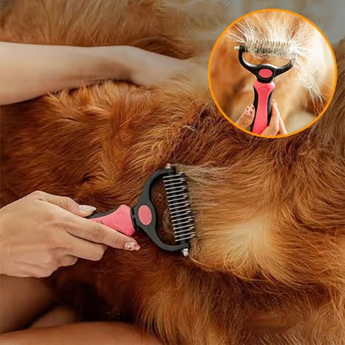 Dual-Sided Pet Grooming Tool