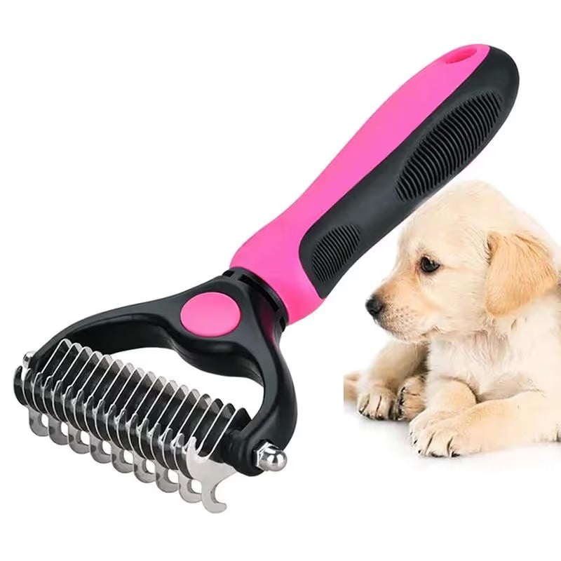 Dual-Sided Pet Grooming Tool