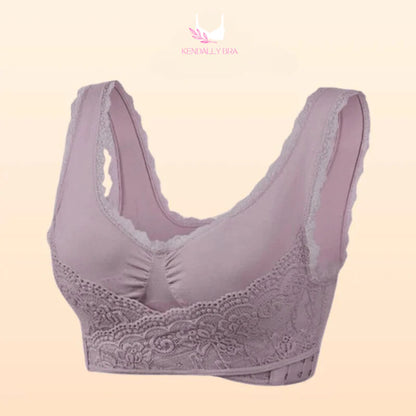 Comfy Corset Adjustable Bra Front Cross Side Buckle Lace Bras