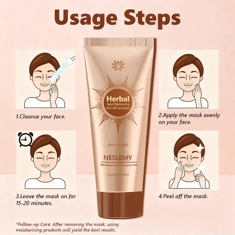 Whitening and Spot-Removing Face Mask Suitable for face and body – 👩‍⚕️ Natural ingredients permanently remove age spots, freckles, sun spots, and liver spots.