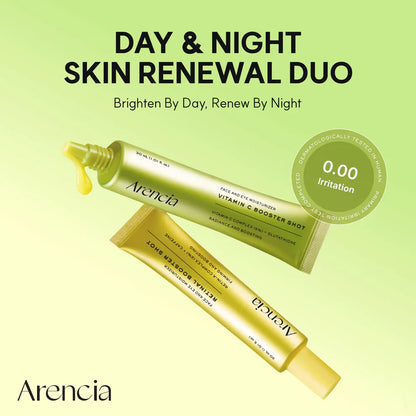 "Skin-Renewing" Dual-Action Duo — A pairing of Vitamin C and retinal that works synergistically day and night to brighten the complexion, refine pores, deeply hydrate, and fade dark spots.