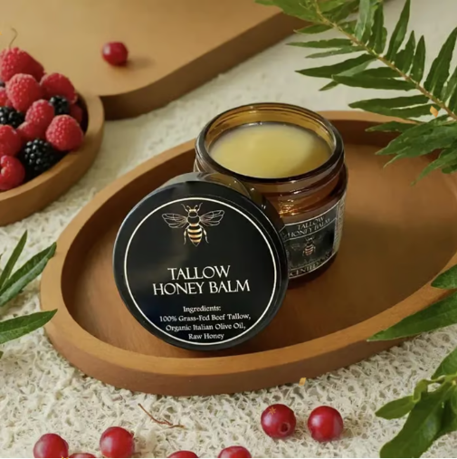 Beef Tallow Beeswax and Honey Face Moisturizer