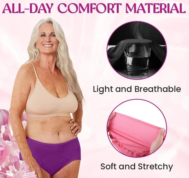 ⏳Limited-time offer - Buy one get three free!! 🔥2026's best-selling🏆 High-waisted leak-proof underwear ✨ Super elastic, invisible protection 🍃